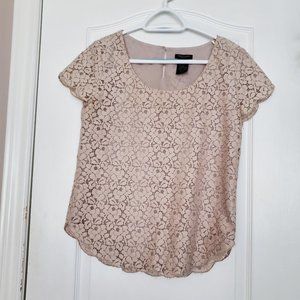 ARITZIA | TALULA Floral Cream Lace Top